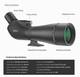 20-60x80 Angled Spotting Scope 60x Zoom Waterproof Black FMC 80mm Lens