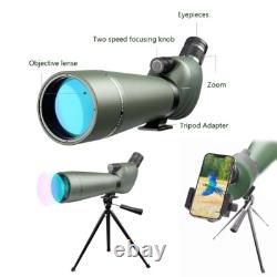 20-60x80 Dual Speed Spotting Scope BAK4 FMC Waterproof, Complete Kit with Tripod