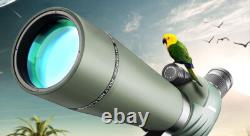 20-60x80 Dual Speed Spotting Scope BAK4 FMC Waterproof, Complete Kit with Tripod
