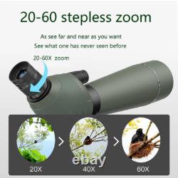 20-60x80 Dual Speed Spotting Scope BAK4 FMC Waterproof, Complete Kit with Tripod