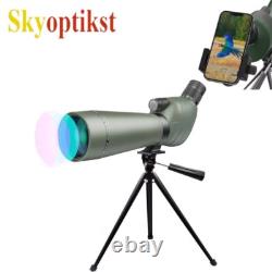 20-60x80 Spotting Scope withDual Speed Focus-Waterproof Fogproof for Bird Watching