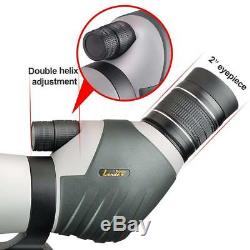 20-60x80 Zoom Spotting Scope Angled 2''Eyepiece Dual Focus TelescopeDigiscoping