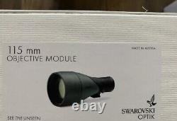 2022 Swarovski 115mm Objective Lens. Fits ATX, BTX STX Eyepiece Spotting Scope