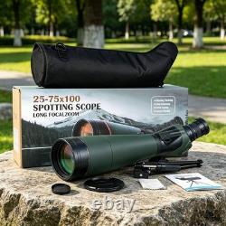 25-75x 100 Spotting Scope 45° BAK4