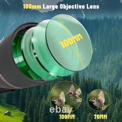 25-75x100 Spotting Scope, BAK4 FMC Waterproof Spotter Scope with Tripod Phone