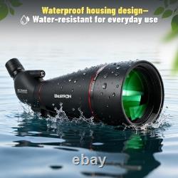 25-75x100 Spotting Scope, BAK4 FMC Waterproof Spotter Scope with Tripod Phone
