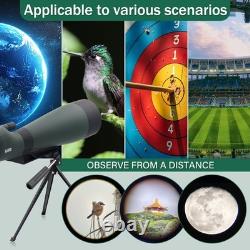 25-75x100 Spotting Scopes, Spotter Scope with Metal Tripod, BAK4 for Bird Watchi