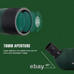 25-75x70mm Hunting Spotting Scope BAK4 Prism Monocular Zoom Telescope + Tripod