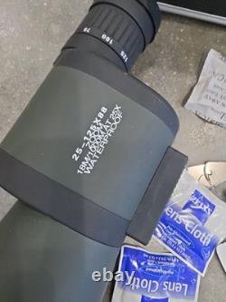 #5649 Barska Blackhawk Spotting Scope 25-125x88mm withTripod & Hard Case Rubber