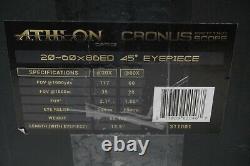 ATHLON OPTICS CRONUS ED86 -Spotting Scope 20-60 x 86 Missing reticle Eyepiece