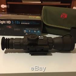 ATN X-SIGHT HD 5-18x Smart Day & Night Rifle Scope 1080p / Night Mode/GPS/WiFi