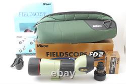 All Boxed Nikon Fieldscope ED III D=60P Straight & 30x Wide Eyepiece MC Set