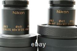 Almost Unused &2 Eye Piece Full Set Nikon Field Scope ED III D=60 P from JAPAN
