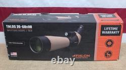 Athlon #315001 Talos 20-60x80mm Hunting Spotting Scope, Angled, Waterproof, Tan