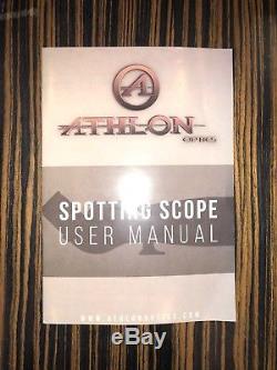 Athlon ARES 20-60X85 ED Lens Angled Spotting Scope MINT