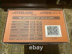 Athlon Ares 15-45x65mm UHD Angled Spotting Scope WithFree Gift