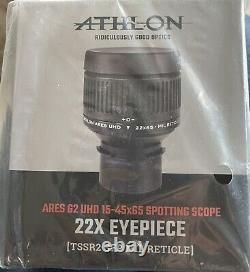 Athlon Ares G2 22x Ranging MIL Reticle Eyepiece Compatible with15-45x65mm 312006