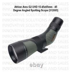 Athlon Ares G2 UHD 15-45x65mm 45 Degree Angled Spotting Scope (312005)