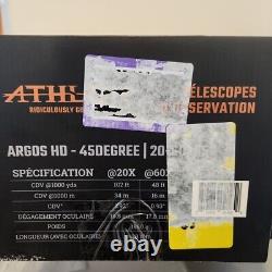 Athlon Argos HD 20-60x85mm Angled Star Gazing Hunting Spotting Scope