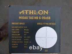 Athlon Midas Tac HD 5-25x56 FFP Rifle scope