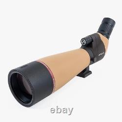 Athlon Optics 20-60x80mm Talos Spotting Scope Angled, Waterproof, Tan 315001