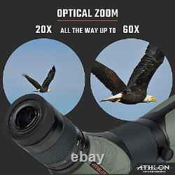 Athlon Optics Ares G2 UHD 20-60×85 Straight Angle Spotting Scope