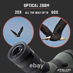 Athlon Optics Argos HD 20-60x85 Spotting Scope 45-Degree Hunting Spotting Scope