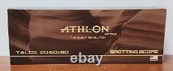 Athlon Optics Talos 20-60x80 Outdoor Hunting Spotter Scope Black/Desert Tan NEW