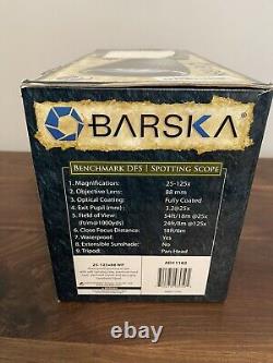 BARSKA 25-125x88 WP Benchmark Straight Spotting Scope with Case, AD11182