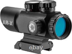 BARSKA AC12176 1x35 Red Dot Rifle Scope Illuminated 1x35mm, Matte Black