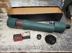 BAUSCH LOMB 20x60 SPOTTING SCOPE WITH 30X & 20X BALscope EYEPIECES OLD VINTAGE