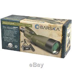 Barska 20-60x60 Blackhawk WP Straight Spotting Scope with Tripod & Case, AD10350