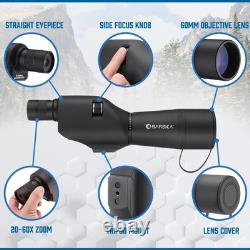 Barska 20-60x60mm Zoom Colorado Waterproof Spotting Scope Case Tripod CO11502