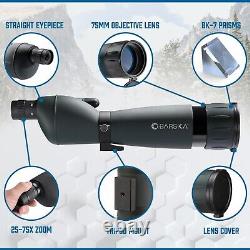 Barska High Power Spotting Scope with Tripod & Case 25-75 x 75 mm