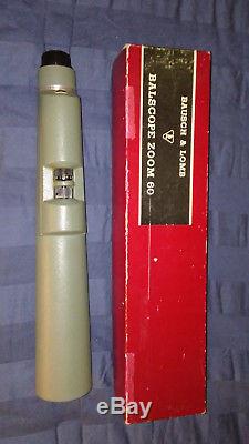 Bausch & Lomb Balscope Zoom 60 Made in U. S. A. Near mint cond. Early 1960's