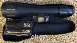 Bausch & Lomb Elite 15-45x60mm Zoom Armored Spotting Scope Made In Japan