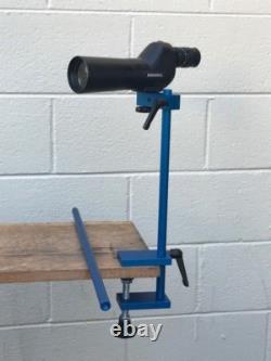 Bench Mount Spotting Scope Stand With Extension Rod made in the USA
