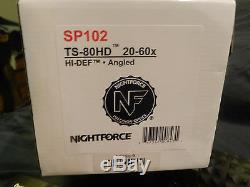 Brand New NightForce Spotting Scope, TS-80HD Angled 20-60x