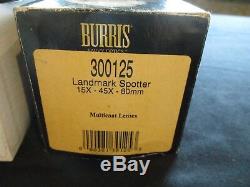 Burris Landmark Spotter Scope 15x-45x-60mm Case new old stock