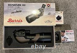 Burris Signature HD Spotting Scope, 2 eyepieces, fastfire 3 red dot and padded c