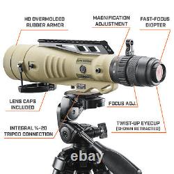 Bushnell Elite Tactical LMSS2 8-40x60mm Spotting Scope, TREMOR4 Reticle, FDE