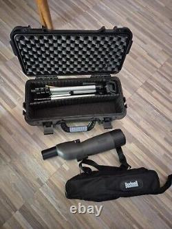 Bushnell Spotting Scope, Plus Tripod and case, Used, 20-60x60, 841102B