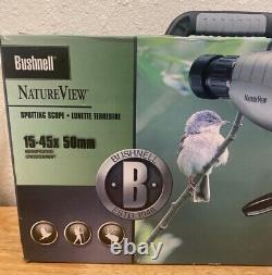 Bushnell Trophy 15-45x50 Spotting Scope Green Porro Prism Case Tripod