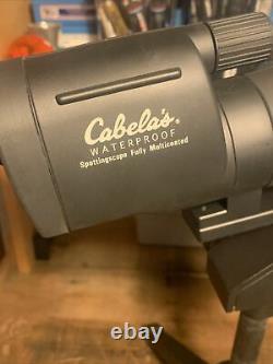 CABELAS WATERPROOF SPOTTING SCOPE With Tripods & Carrying Case (READ DESCRIPTION)