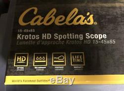 Cabelas Krotus Spotting Scope 15-45 New Vortex Leupold Athlon