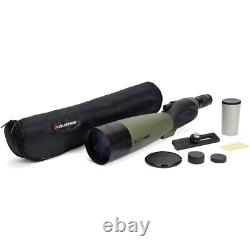 Celestron 52257 Ultima 100 Straight Spotting Scope, 22-66x Zoom Eyepiece (52257)