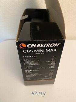 Celestron C65 MINI MAK 65mm Angled Maksutov Spotting Scope NEW Unused With Tripod