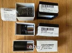 Celestron C90 Hard Case withkey, New Orion T-Adapter & Two Eyepieces