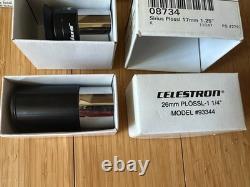 Celestron C90 Hard Case withkey, New Orion T-Adapter & Two Eyepieces