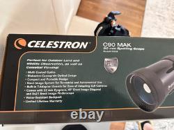 Celestron MAK 90mm Spotting Scope + Plus 8mm-24mm Zoom Lens + iPhone mount